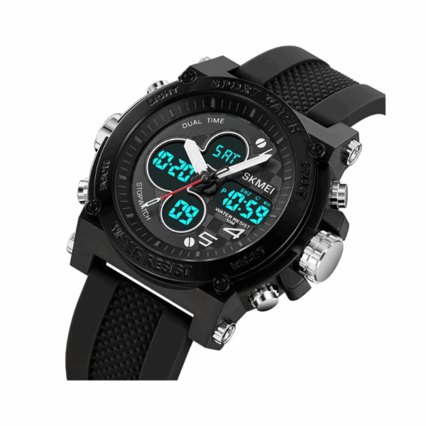 Ψηφιακό/αναλογικό ρολόι χειρός – Skmei - 2065 - Black/Black - GoodFlix
