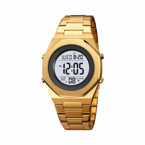 Ψηφιακό ρολόι χειρός – Skmei – 2066 - Gold/White - GoodFlix