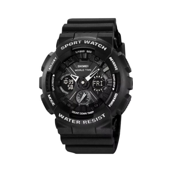 Ψηφιακό/αναλογικό ρολόι χειρός - Skmei - 2118 - Black - GoodFlix