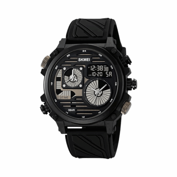 Ψηφιακό/αναλογικό ρολόι χειρός – Skmei - 2202 - Black - GoodFlix