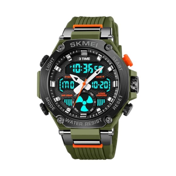 Ψηφιακό/αναλογικό ρολόι χειρός - Skmei - 2223 - Green - GoodFlix