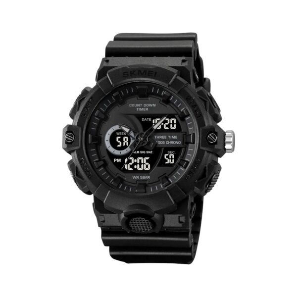 Ψηφιακό/αναλογικό ρολόι χειρός – Skmei - 2225 - Black - GoodFlix