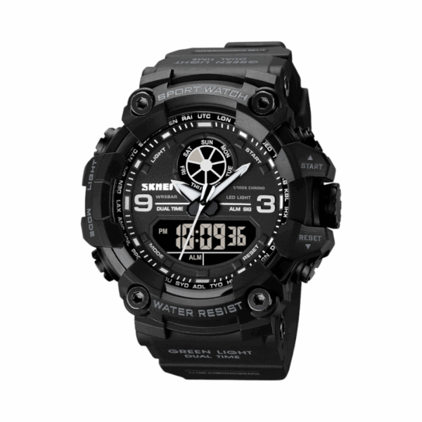 Ψηφιακό/αναλογικό ρολόι χειρός – 2226 - Black - GoodFlix