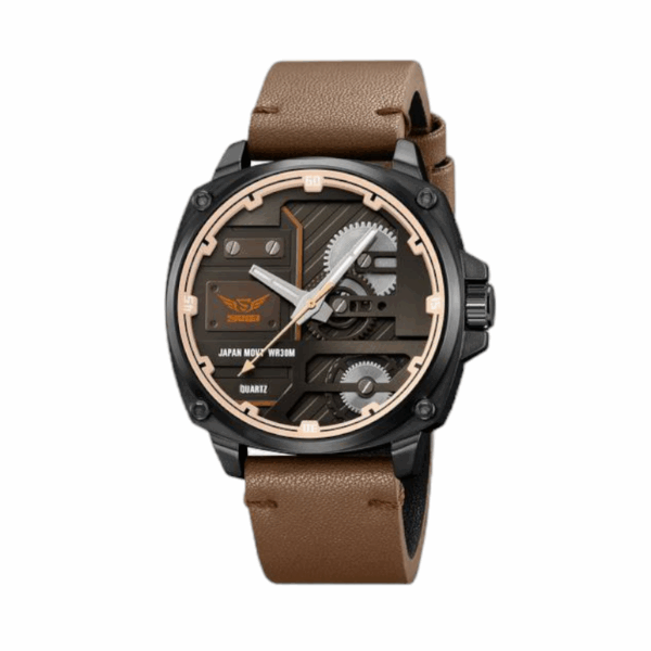 Αναλογικό ρολόι χειρός – Skmei - 2289 - Light brown - GoodFlix