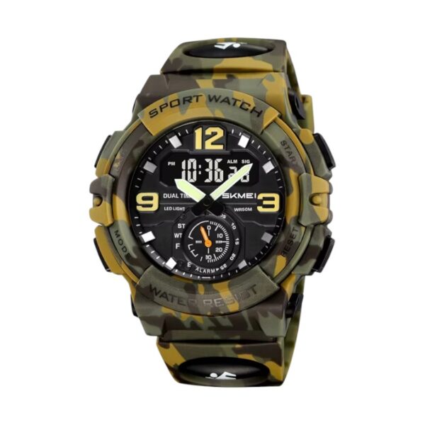 Ψηφιακό/αναλογικό ρολόι χειρός - Skmei - 2341 - Army Green - GoodFlix