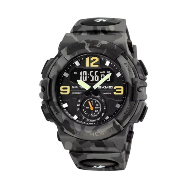 Ψηφιακό/αναλογικό ρολόι χειρός - Skmei - 2341 - Army Grey - GoodFlix