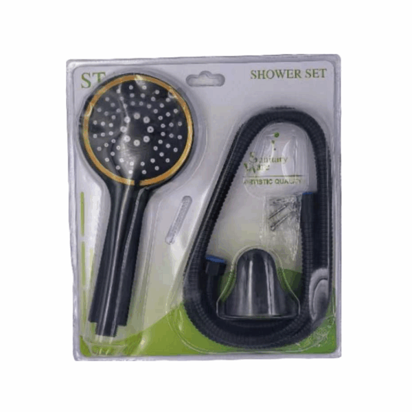 Τηλέφωνο ντους με σπιράλ και επιλογές πίεσης - 1.5m - Black - 23077 - GoodFlix