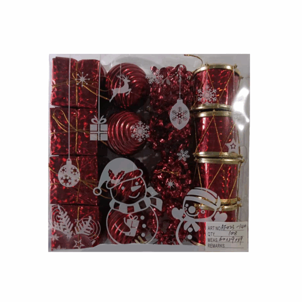 Σετ Χριστουγεννιάτικα στολίδια - 5cm - 16pcs - 231405 - GoodFlix