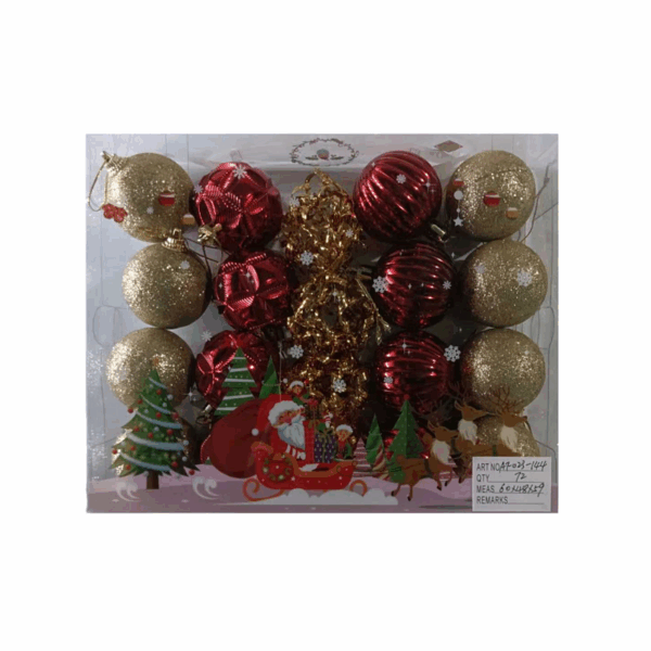 Σετ Χριστουγεννιάτικες μπάλες - 5cm - 20pcs - 231443 - GoodFlix