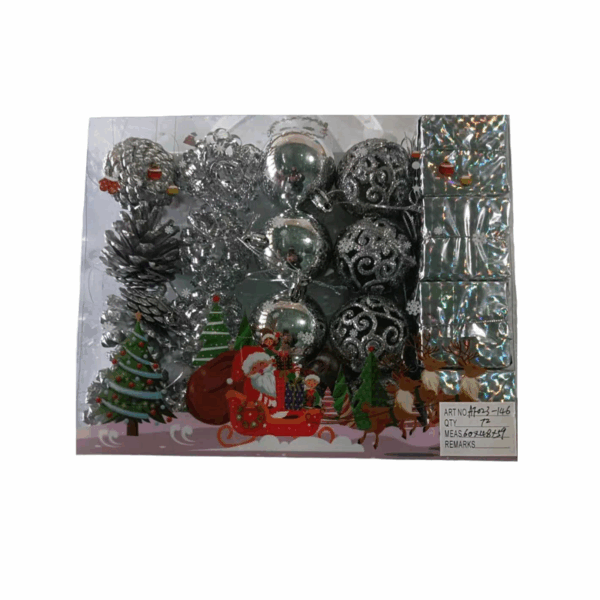 Σετ Χριστουγεννιάτικα στολίδια - 5cm - 20pcs - 231467 - GoodFlix