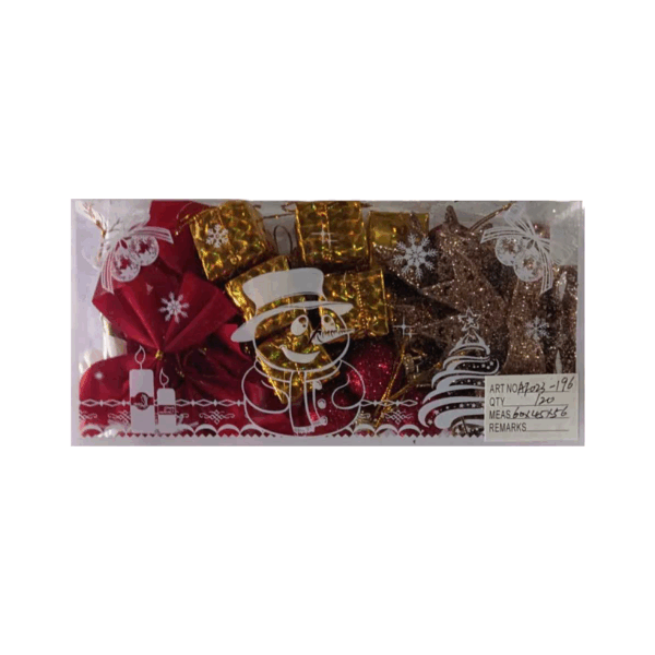 Σετ Χριστουγεννιάτικα στολίδια - 3cm - 38pcs - 231962 - GoodFlix