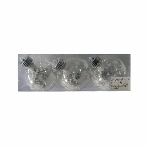 Σετ Χριστουγεννιάτικες μπάλες - 8cm - 3pcs - 232044 - GoodFlix