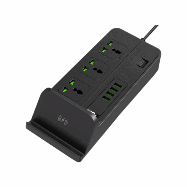 Πολύπριζο Multi-Plug 3 θέσεων με θύρες USB & βάση ασύρματης φόρτισης - KOS-27005EU - 270056 - GoodFlix