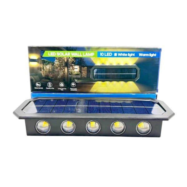 Ηλιακό φωτιστικό τοίχου LED - 1082-10 - 279313 - GoodFlix