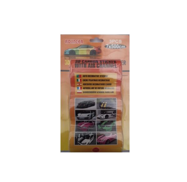 Αυτοκόλλητα αυτοκινήτου Carbon - 7x500cm - 239416 - Μαύρο - GoodFlix