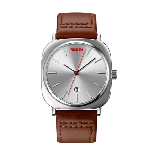 Αναλογικό ρολόι χειρός – Skmei - 9266 - Brown/Silver - GoodFlix