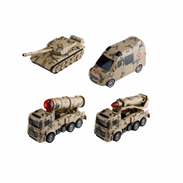Σετ στρατιωτικά οχήματα - 4pcs - XLQ-4T - 305222 - GoodFlix
