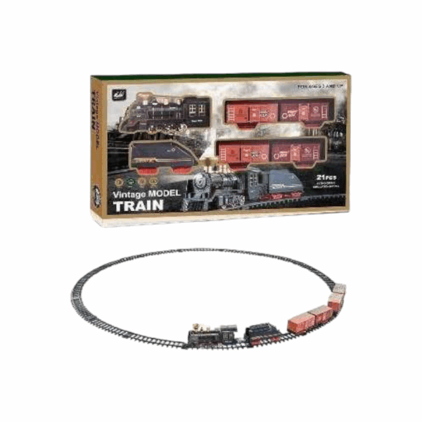 Σετ κλασσικό τρενάκι με ράγες & εφέ ατμού - 3299-72 - 305227 - GoodFlix