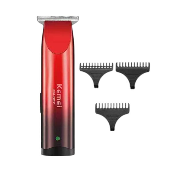 Κουρευτική μηχανή & trimmer - KM-657 - Kemei - Red - GoodFlix