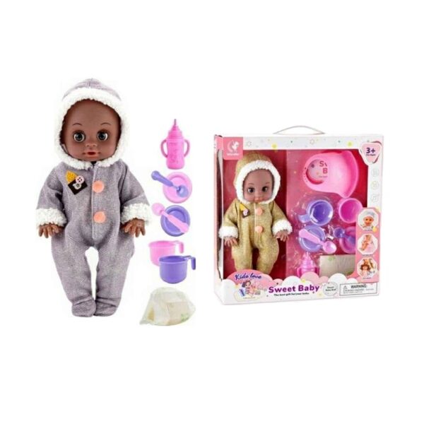 Κούκλα μωρό με αξεσουάρ φροντίδας - WD2368AB31CM - 308226 - GoodFlix
