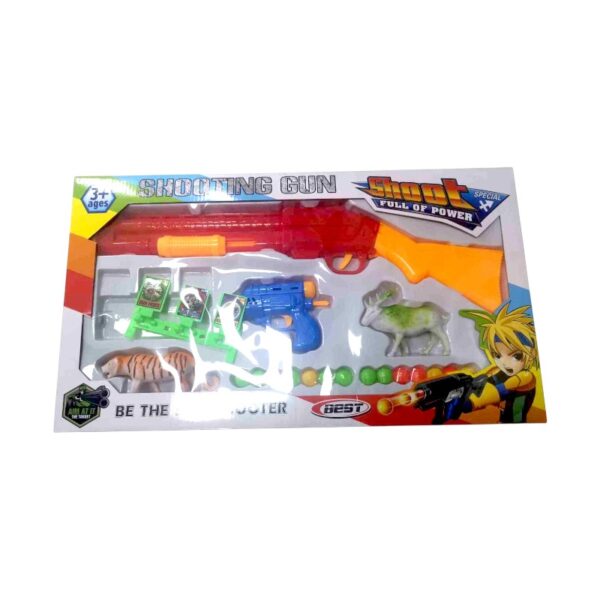 Παιδικό όπλο στόχου με φιγούρες ζώων - Soft Gun - 6000-5 - 308308 - GoodFlix