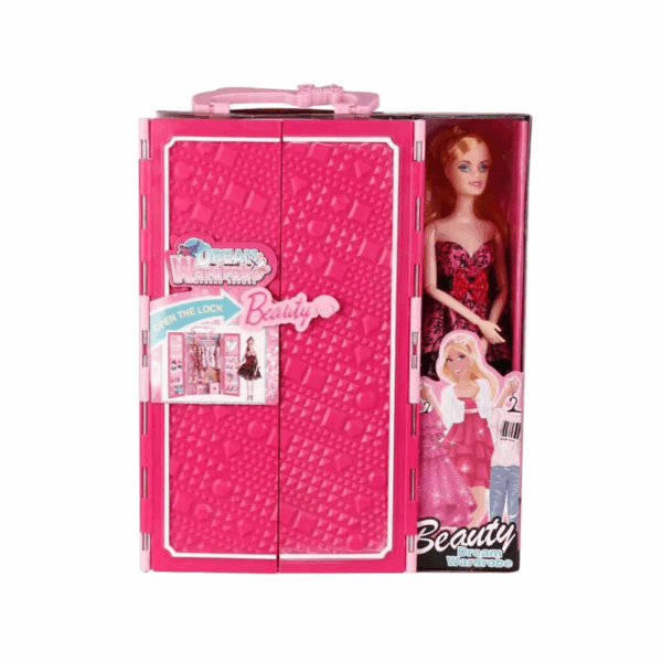 Σετ κούκλα με ντουλάπα και αξεσουάρ ομορφιάς - DSJ948-3 - 308348 - GoodFlix