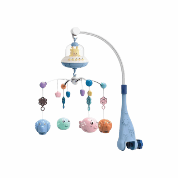 Βρεφικό μουσικό περιστρεφόμενο καρουζέλ κούνιας - RT668-12 - 308350 - GoodFlix