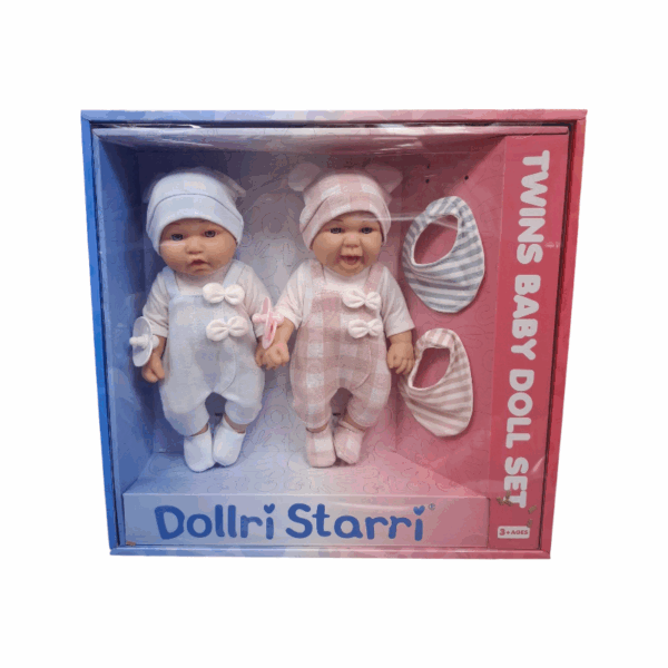 Σετ κούκλες μωρά Twins με αξεσουάρ - DS789-5A - 12'' - 308355 - GoodFlix