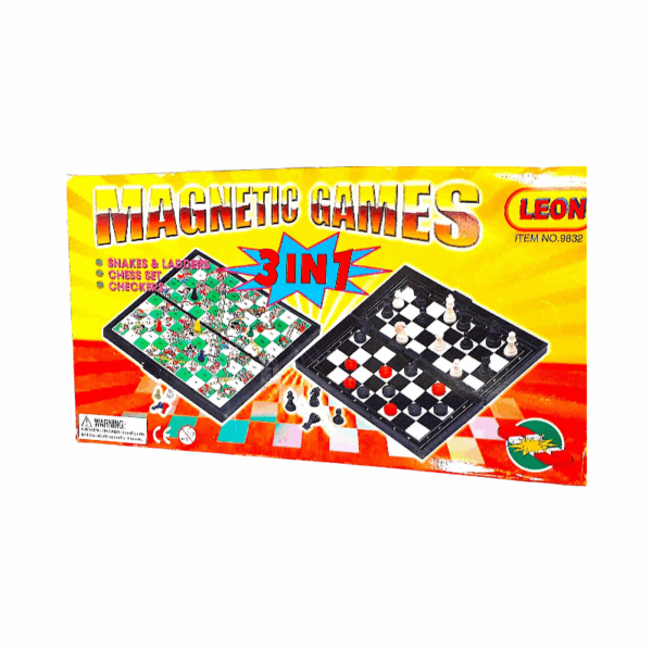 Επιτραπέζιο παιχνίδι Σκάκι-Φιδάκι - 3in1 - 98323 - 310383 - GoodFlix