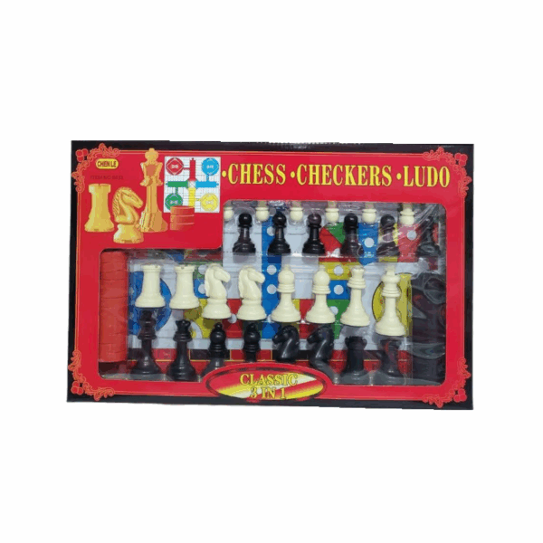 Επιτραπέζιο παιχνίδι Σκάκι-Γκρινιάρης - 3in1 - 88333 - 310386 - GoodFlix