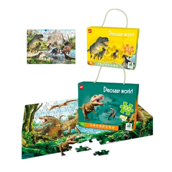 Παιδικό puzzle 100 κομματιών - Dinosaur World - 61003 - 310441 - GoodFlix