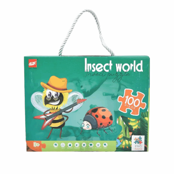 Παιδικό puzzle 100 κομματιών - Insect World - 61004 - 310442 - GoodFlix
