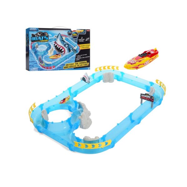 Σετ αυτοκινητόδρομος νερού Καρχαρίας με εκτοξευτή - 4458 - 310467 - GoodFlix