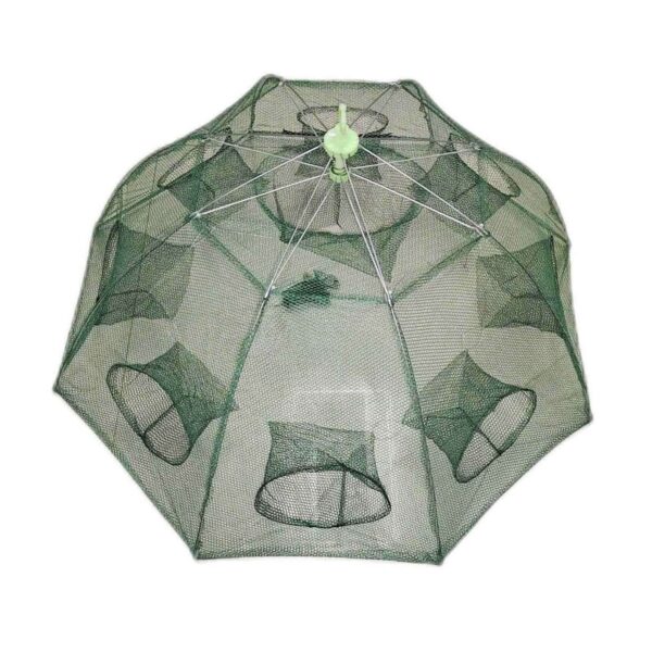 Πτυσσόμενη παγίδα ψαρέματος-κιούρτος με 8 εισόδους - 931357 - GoodFlix