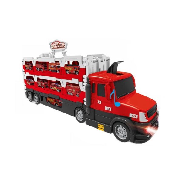 Παιδικό όχημα μεταφοράς αυτοκινήτων με εκτοξευτή - 660-S48 - 345249 - GoodFlix