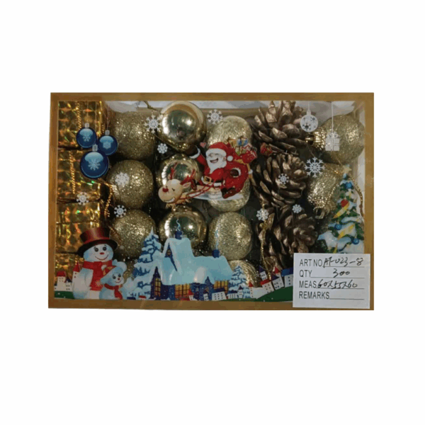 Σετ Χριστουγεννιάτικα στολίδια - 3cm - 24pcs - 402387 - GoodFlix