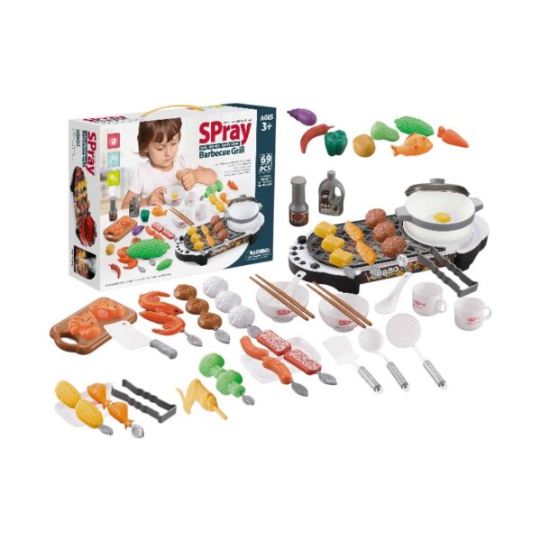 Παιδικό σετ μαγειρικής Barbeque-Grill - 69pcs - 5720 - 410060 - GoodFlix