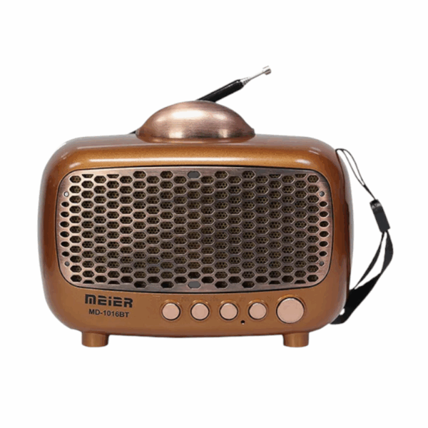 Επαναφορτιζόμενο ραδιόφωνο Retro - MD-1016BT - 410164 - Gold - GoodFlix