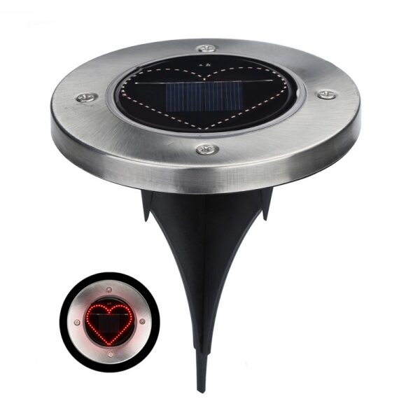 Ηλιακό φωτιστικό κήπου LED με σχέδιο - Καρφωτό - 4pcs - Red - 431107 - GoodFlix