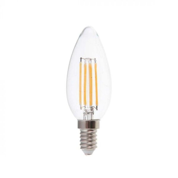 Λάμπα LED Filament κερί - Ε14 - 6W - 431473 - GoodFlix