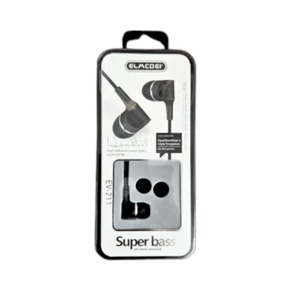 Ενσύρματα ακουστικά - EV-211 - 452112 - Black - GoodFlix