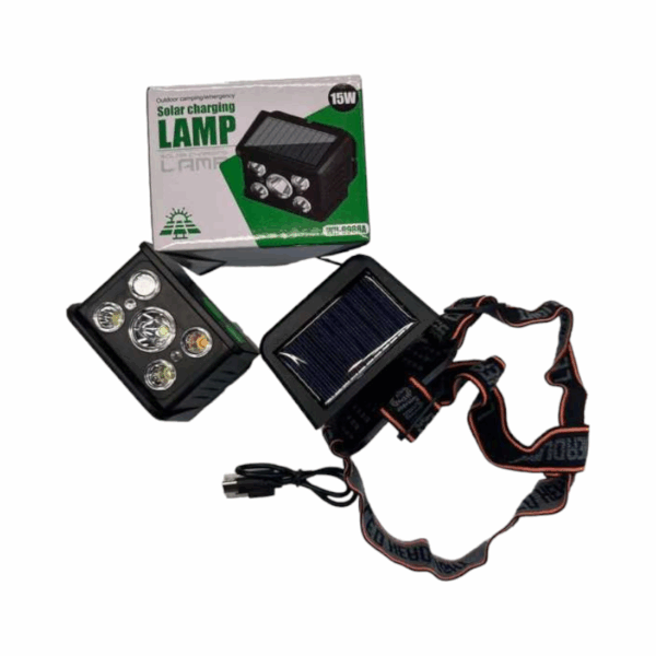 Φακός κεφαλής LED με ηλιακό πάνελ - FA-9988A - 600210 - GoodFlix