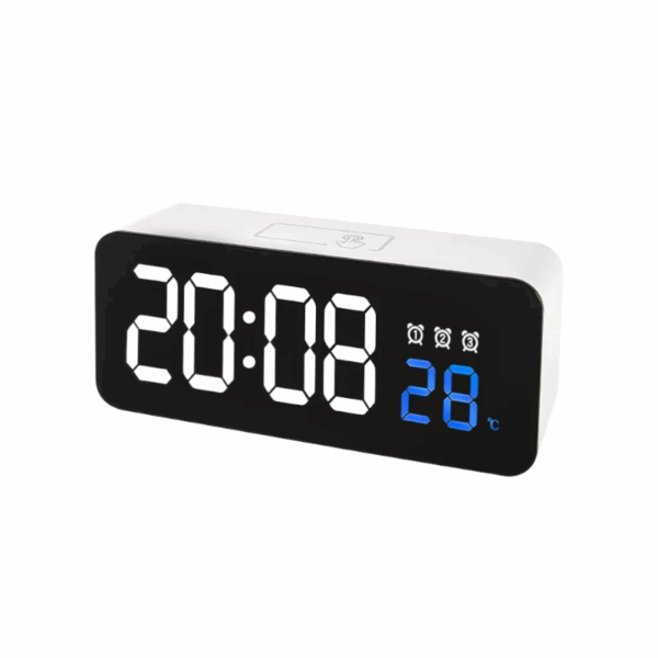 Ψηφιακό ρολόι – Ξυπνητήρι - 6612T - 466127 - White - GoodFlix