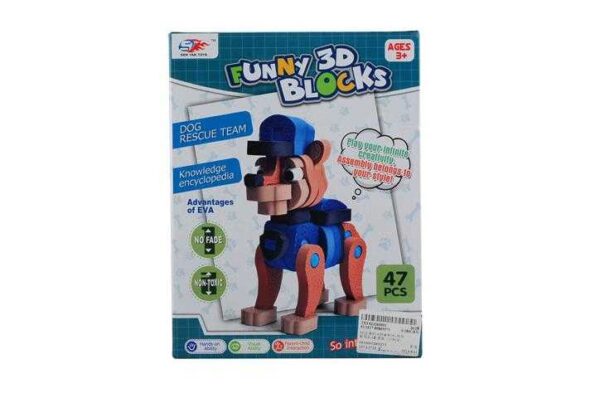 Συναρμολογούμενη φιγούρα σκυλάκι DIY 3D - 47pcs - EVASY1017 - 222293 - GoodFlix