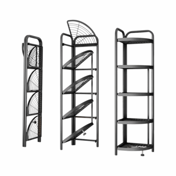 Πτυσσόμενη ραφιέρα 5 επιπέδων γωνιακή - 1022 - 522060 - GoodFlix