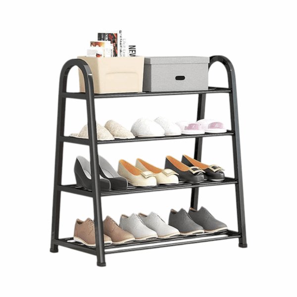 Ραφιέρα παπουτσιών 4 επιπέδων - YH8810-4 - 55x63x28cm - 522435 - Black - GoodFlix