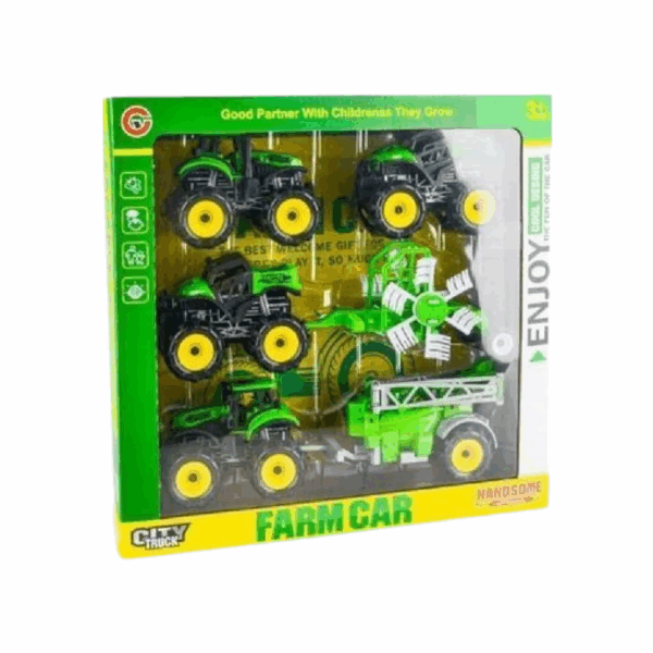 Σετ αγροτικά οχήματα με αξεσουάρ - 9871-10 - 524161 - GoodFlix