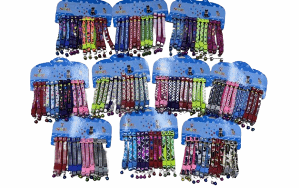 Περιλαίμιο - Κολάρο γάτας με κουδουνάκι - 1cm - 12pcs - 550201 - GoodFlix