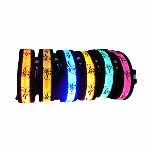 Φωτεινό περιλαίμιο - κολάρο σκύλου - 2.5cm - S/M/L - 10pcs - 550233 - GoodFlix