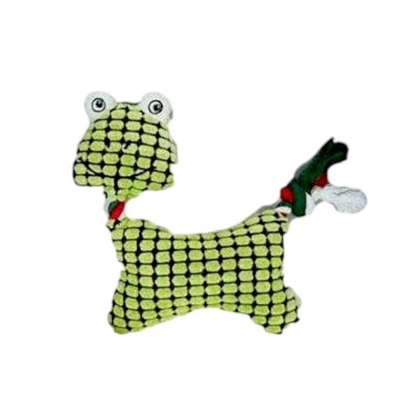 Λούτρινο παιχνίδι σκύλου ζωάκι με σχοινί - 19x26cm - 550745 - GoodFlix